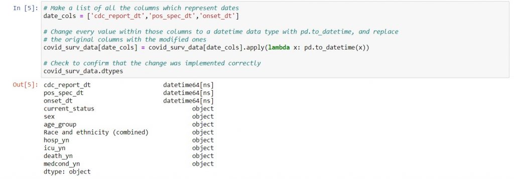 Working with date and time - convert multiple columns to date time