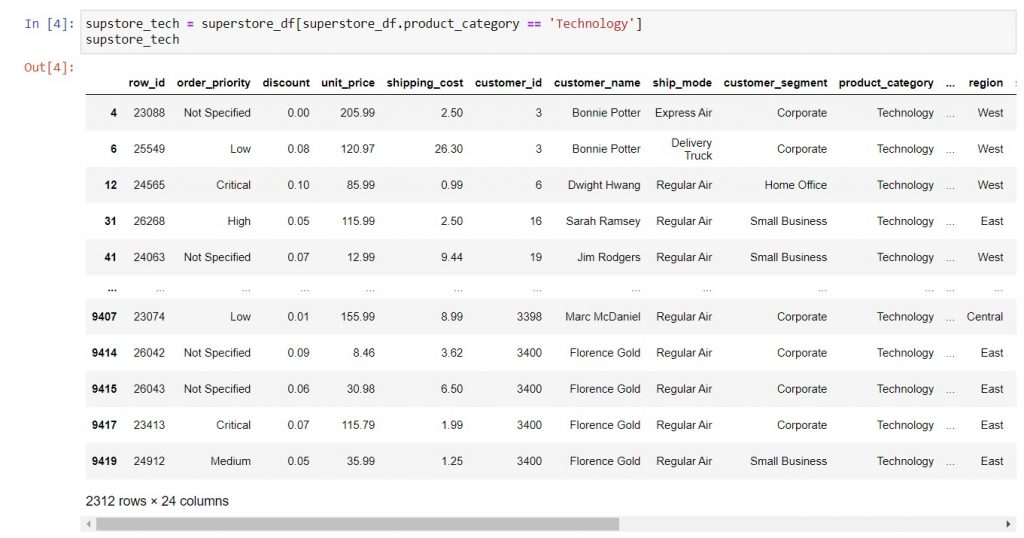 How to filter a DataFrame with a Boolean array