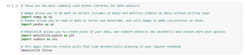 Python libraries for data analysis