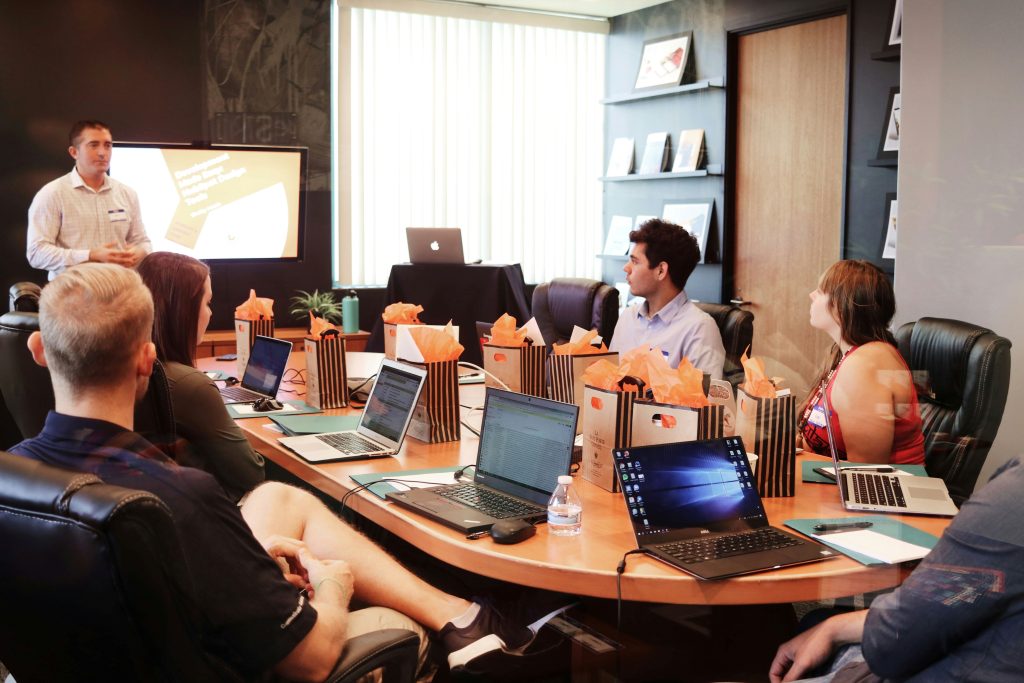 Photo of a marketing team in a meeting